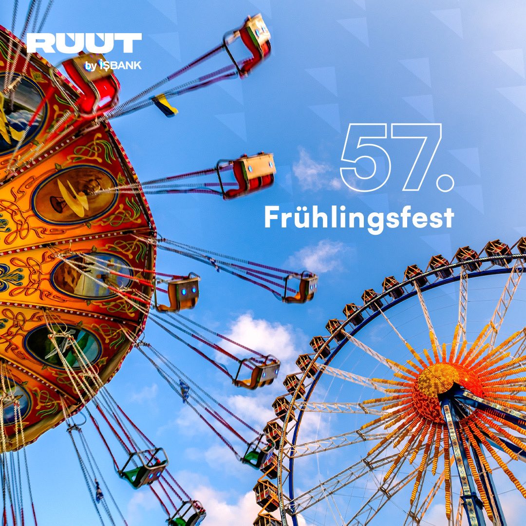 57. Frühlingsfest 19 Nisan - 5 Mayıs tarihleri arasında gerçekleşiyor.

Frühlingsfest’te eğlenirken tüm bankacılık işlemlerini RUUT ile kolayca halletmenin tadını çıkar.🎉

#Münih #Almanya #Frühlingsfest #AlmanyadaTurkler
#München #Deutschland #Frühlingsfest #TürkenInDeutschland
