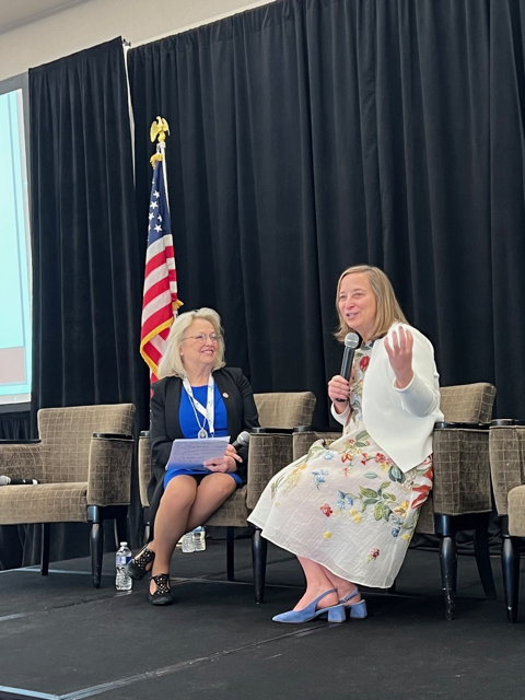 wendymhorton's tweet photo. We had a wonderful fireside chat at the @VirginiaEDA Spring Conference about the intersection of community and economic development. A heartfelt thank you to Linda Green for her excellent moderation, and to Pace Loche for the gracious invitation. 📸: Rachael Hobbs #goveda https://t.co/yiVIKt6oHh