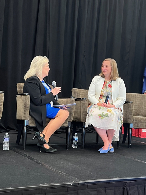 wendymhorton's tweet photo. We had a wonderful fireside chat at the @VirginiaEDA Spring Conference about the intersection of community and economic development. A heartfelt thank you to Linda Green for her excellent moderation, and to Pace Loche for the gracious invitation. 📸: Rachael Hobbs #goveda https://t.co/yiVIKt6oHh
