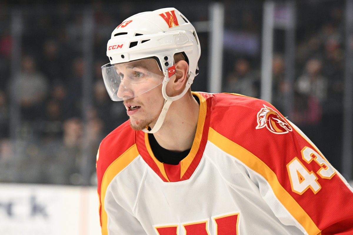 Going on 🆙 The #Flames have recalled Adam Klapka! In 64 games in the AHL this season, Klapper has scored 21 goals and 45 points, leading the Wranglers in scoring 🔥 He made his #NHL debut earlier this year, skating in 4 games with the Flames.
