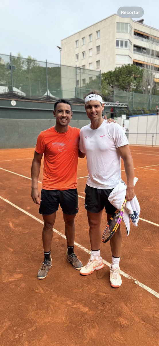 TENIS ❤️ Gracias Rafa por entrenamiento tan especial 🙏🏿 Que disfrutes mucho, como nosotros disfrutamos de verte jugar.