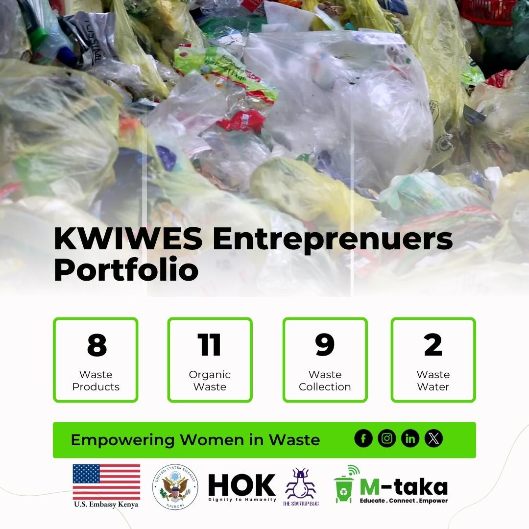 Empowering Women in Waste! Meet the incredible #entrepreneurs under the KWIWES project, each running unique businesses in waste management. From waste collection, recycling initiatives to upcycling ventures, these women are driving positive change in their communities.