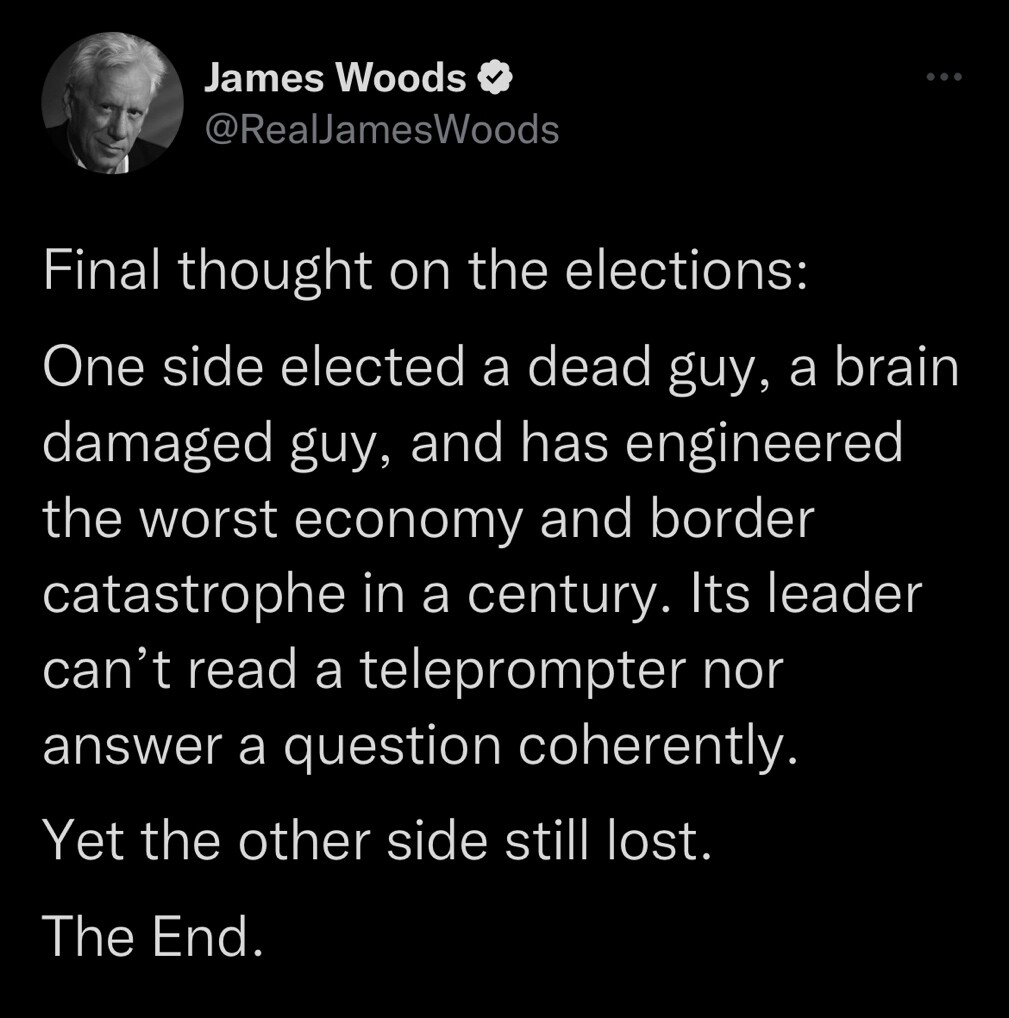 @POTUS Mr. @RealJamesWoods couldn't have said it better!