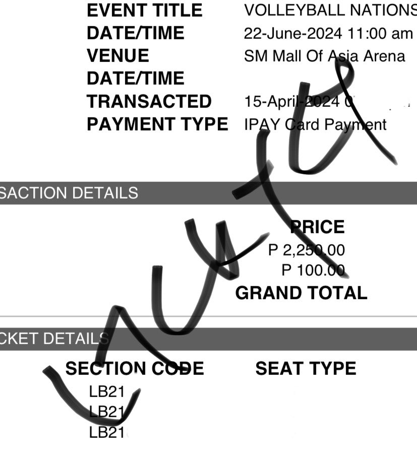 Secured 4x lower ball tickets per request with additional 3x LB for VNL. Thank you for using my service ^^ #VNL2024