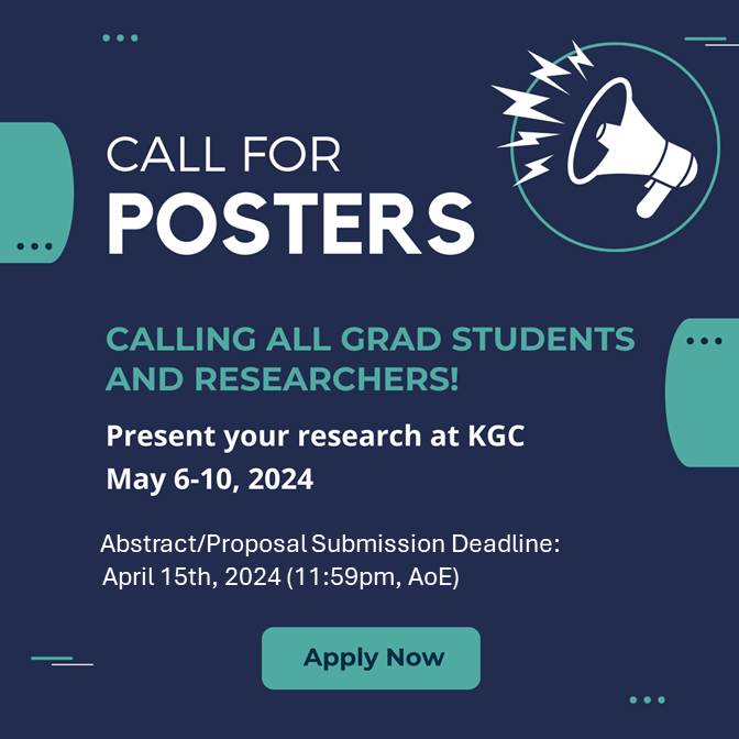 🛑DEADLINE: TODAY ✨Calling #GradStudents & Early Stage Researchers (#ESR)! Join us at #KGC2024 & present your applied research findings in the realms of #KnowledgeGraphs & #AI to an industrial audience. Learn more ➡️ events.knowledgegraph.tech/event/7ffec6d4… #PhDlife #PhDlife #PhD #Tech