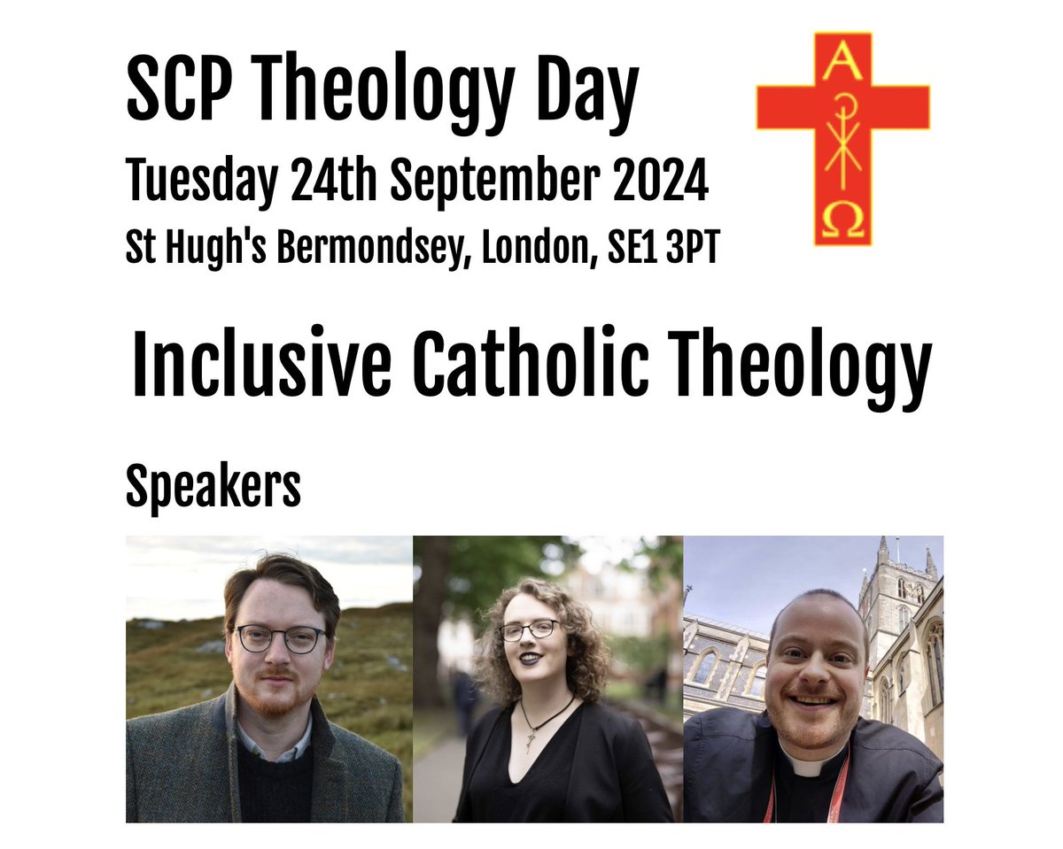 SAVE THE DATE! SCP Inclusive Theology Day Tuesday 24th September. Further details and booking info to follow soon!