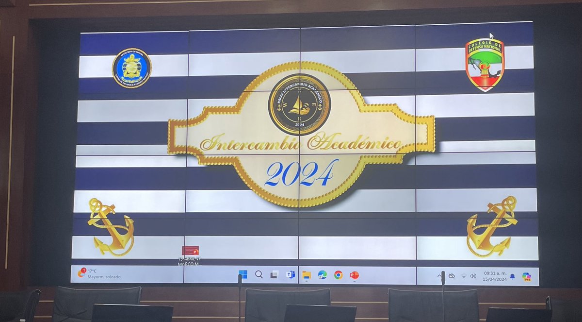 Iniciando los trabajos del IntercambioAcadémico2024 CESNAV-CODENAL ⁦<a href="/SEMAR_mx/">SEMAR México</a>⁩ ⁦@SEDENAmx⁩