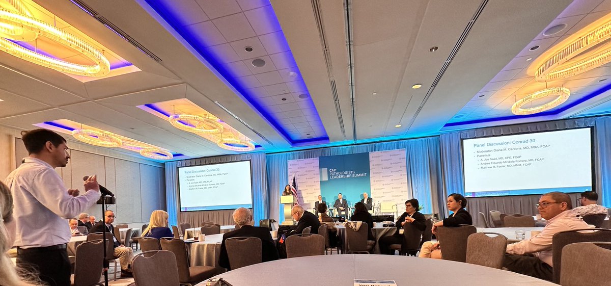 Dr. Felipe Camacho Cordo a resident from FL discussing on Conrad 30 at CAP’s Pathologists Leadership Summit. He’ll go to the Capitol Hill tomorrow advocating on an issue close to his heart. <a href="/CAPDCAdvocacy/">CAP Advocacy</a>⁩ <a href="/UMPath/">Tim Reynolds</a> ⁦<a href="/FLPathologists/">Florida Society of Pathologists</a>⁩ ⁦<a href="/CarmenGomezMD/">Carmen Gomez-Fernandez, MD</a>⁩ #SetthePath24