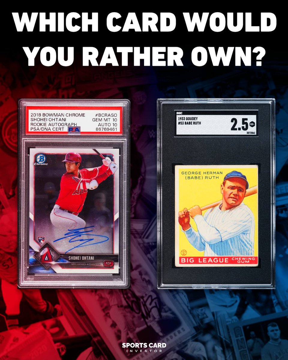 Vintage or Modern - which card would you take for the personal collection? 🤔⚾