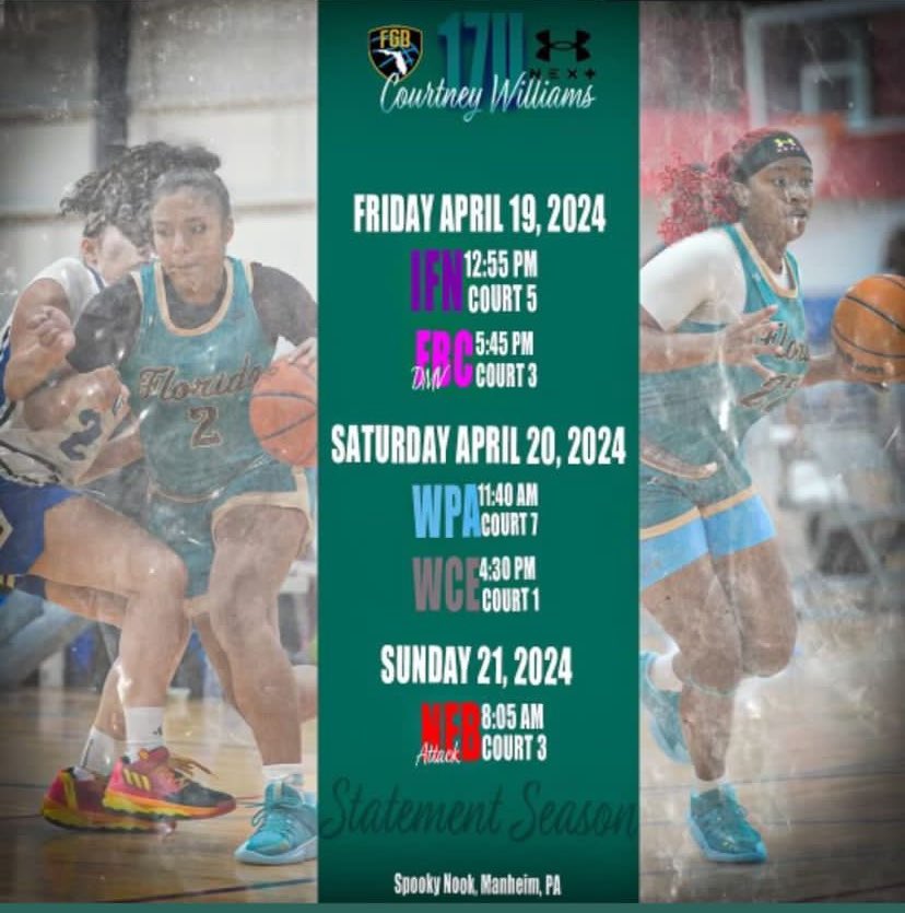 Here is my fgb 17guaa schedule!!!!!!! We are on the road this Friday-the weekend and we are ready to make a statement 🔥📸@FGBvsEveryone