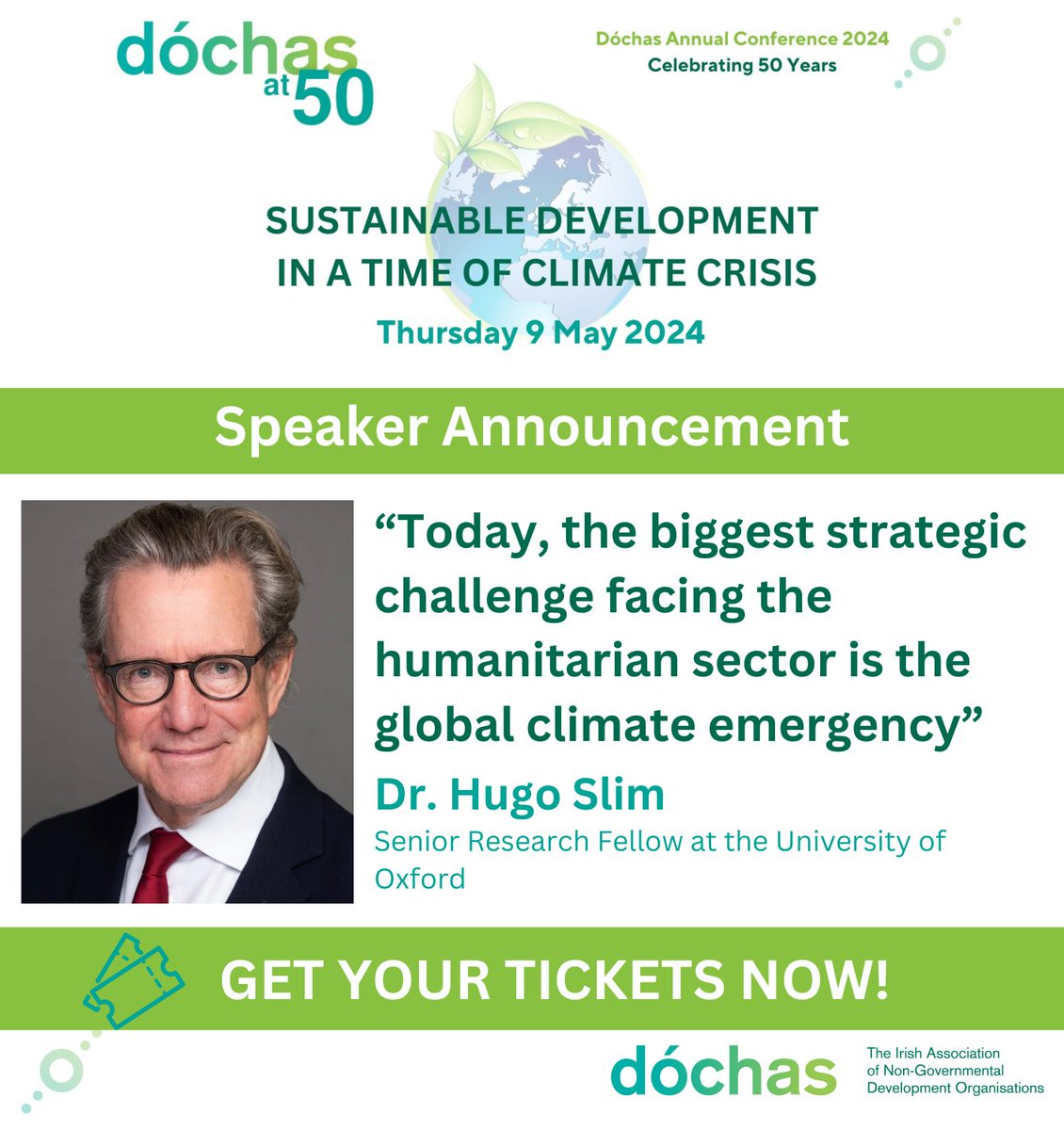 Dive into the compelling insights of Hugo Slim @HSlim_Oxford by reading his recent article on the impact of climate emergencies on humanitarian action. gppi.net/2023/06/28/hum… To hear more on this, join us at the upcoming Dóchas Conference on May 9th. dochas.ie/dochas-confere…