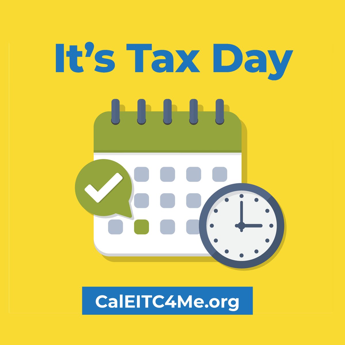 It’s Tax Day but it’s not too late to claim your credits! If you earned less than $30,950 last year, you may qualify for tax refunds. Learn more at CalEITC4Me.org/fileyourtaxes