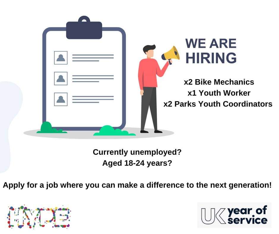 📢We are Hiring📢 We are delighted to inform you we have 5 exciting vacancies you can apply for today! x2 Bike Mechanic x1 Youth Worker x2 Parks Youth Coordinator More info & apply here 👇 hype-merseyside.co.uk/content/66/pag… #Employment #youth #experience