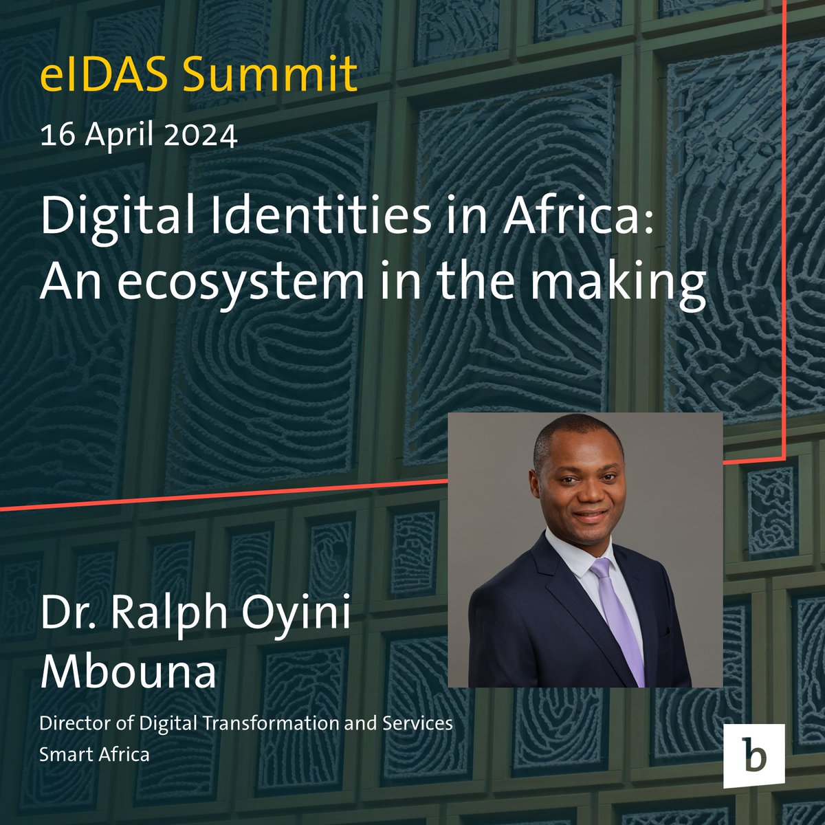 Tomorrow, Dr. Ralph Oyini, Director of Digital Transformation and Services at Smart Africa will participate in #eIDAS summit, a conference focused on #Digital Trust and Identity. Dr. Oyini will provide valuable insights on the evolving #digitalidentity landscape in #Africa.