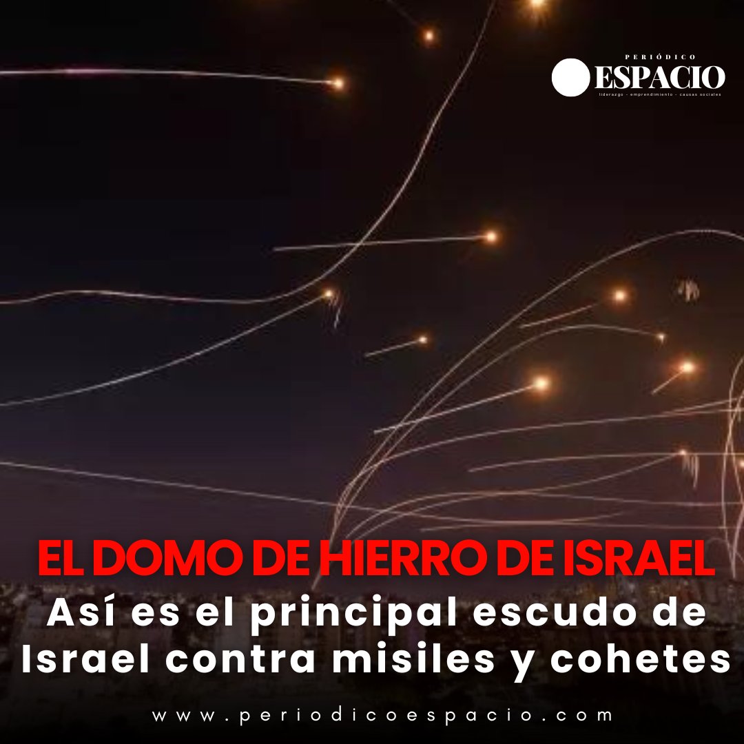 💥🛡️Así funciona la 'Cúpula de Hierro' de Israel con el que destruye los ataques con misiles de sus enemigos 🇮🇱🚀 periodicoespacio.com/que-es-la-cupu…