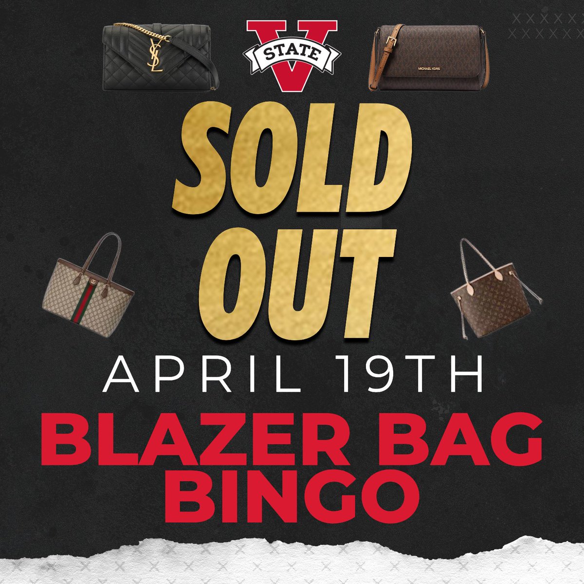 Blazer Bag Bingo is officially sold out!! We're looking forward to a wonderful night Friday! See y'all then!