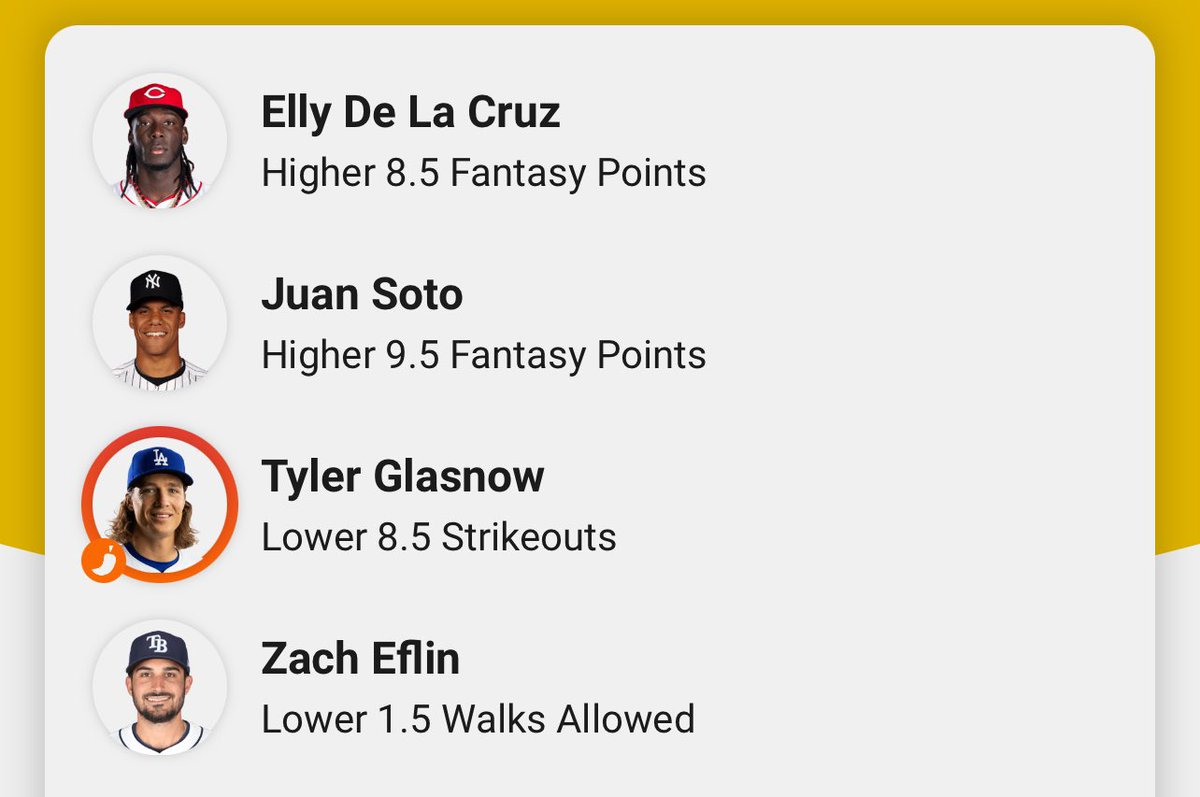 GUMP7285's tweet photo. 4 pick insured @UnderdogPicks slip 🎟️🛡️
1st time depositor? Use @DestinationDevy’s code ALLGAS for a deposit match up to $100 🆓💸
#GamblingTwitter #GamblingX #MLBA⚾️ https://t.co/ni3UYB5e1l