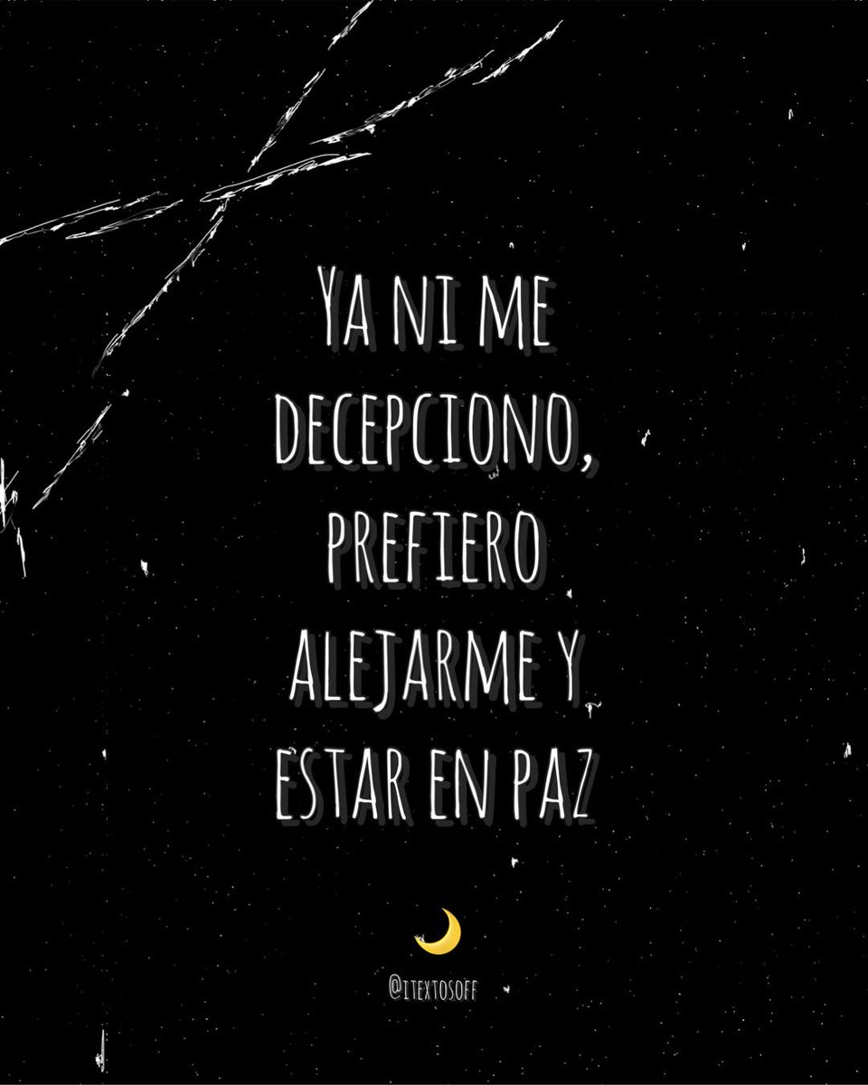 Prefiero alejarme y estar en paz