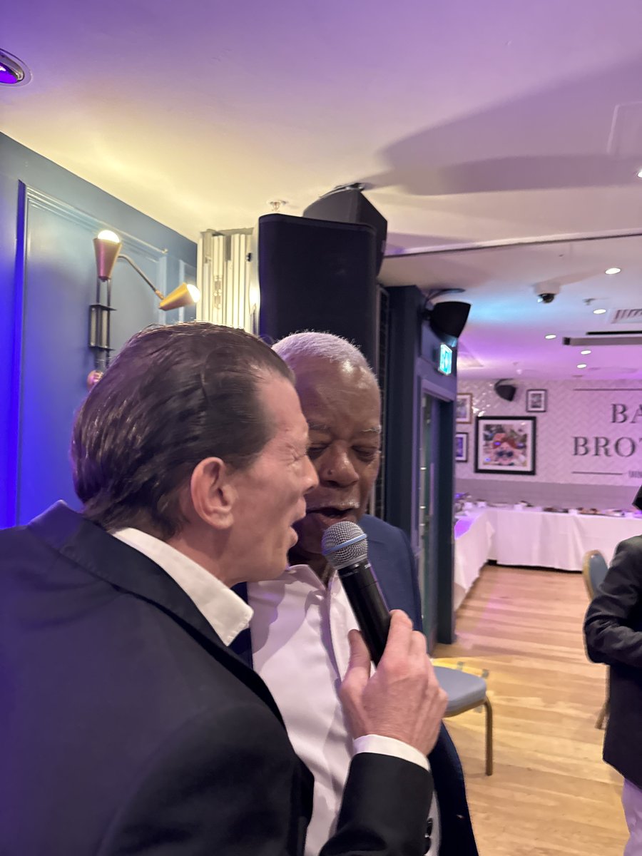 Did you know that we do private company events? Last Thursday we hosted a private dinner for @Hats_Group with guest of honour Sir Trevor McDonald and music from @BowiePR at @BallsBrothers Minster Exchange