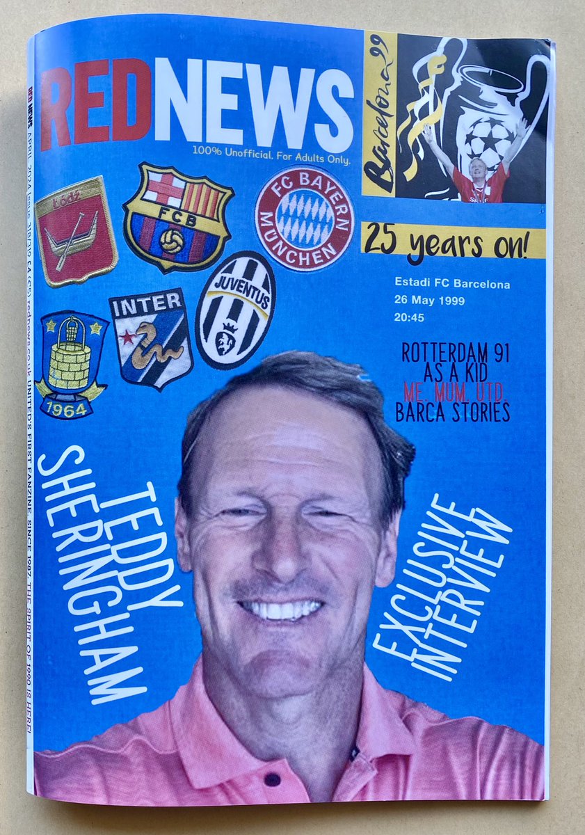 1. The Red News fanzine is a magazine produced by Manchester United fans for United fans and football fans in general. They have just released a special issue with an interview with Teddy Sheringham.