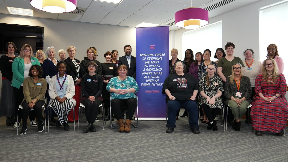ScotGovFM's tweet photo. First Minister @HumzaYousaf and DFM @ShonaRobison met with @NACWGScot and the #NACWG Empowering Women panel to discuss the impact of the cost of living crisis on women.

@ScotGov is committing £6.3 billion for benefits to increase direct support for people who need it the most. https://t.co/AbDOZEPYlB