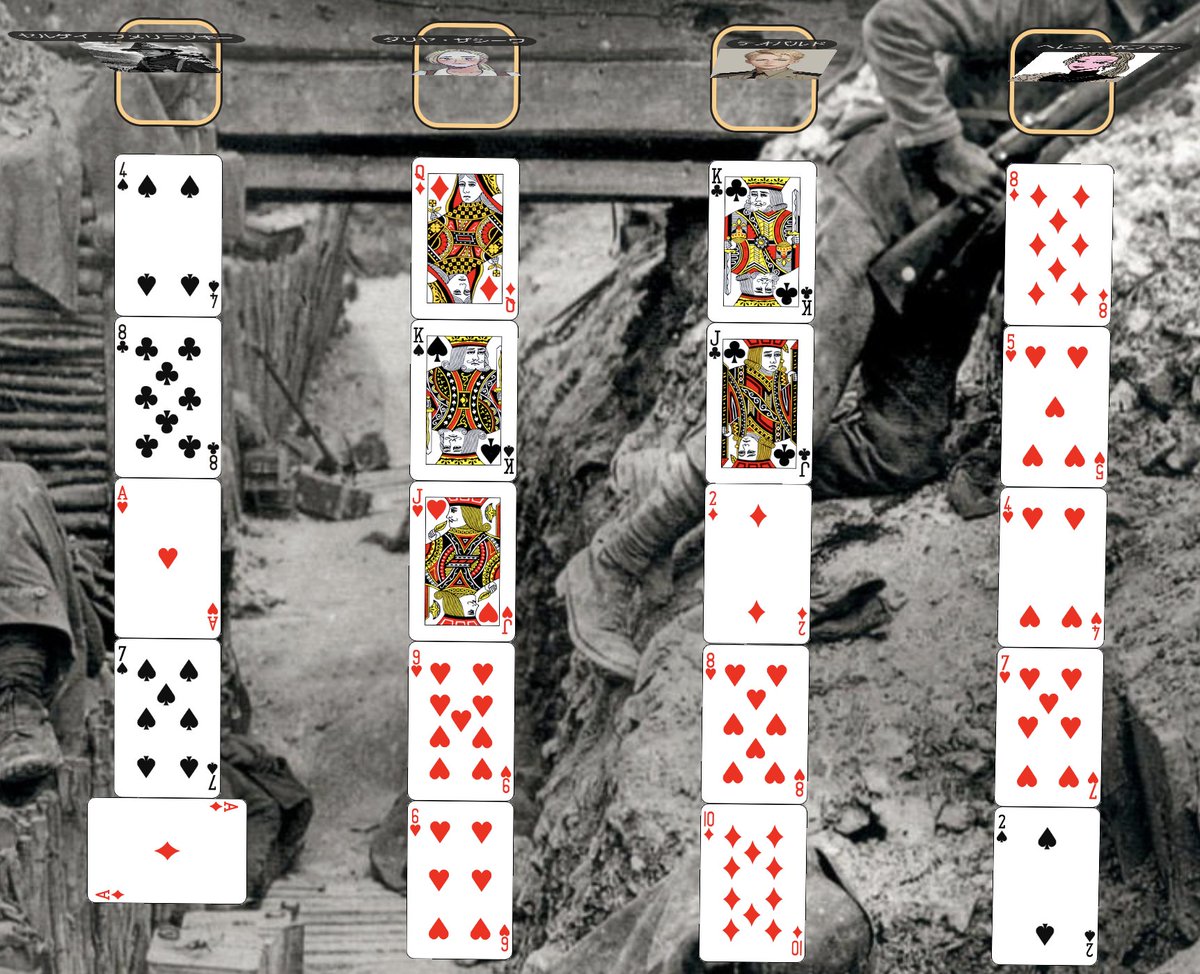 日曜夜は、なかのさんファシリテータ(兼PL)の『Love &amp; Barbed Wire』にPL参加。
第一次大戦の前線で戦う兵士と、銃後の妻や恋人が手紙を交わす書簡型RPG。本来は2人用なのですが、今回は2組同時並行でプレイ。直接インタラクトすることはなくても、他の組の情感も味わうことができるので、これはあり。