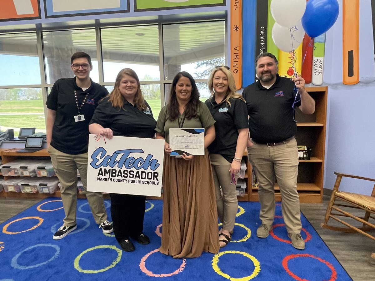 wcpstech's tweet photo. Congrats to @AlvatonElem  Blair Hanes for being selected for the 24-25 @wcpstech EdTech Ambassador Cohort! #wcpsETAs @WarrenCoSchools https://t.co/dU8az4HtiY