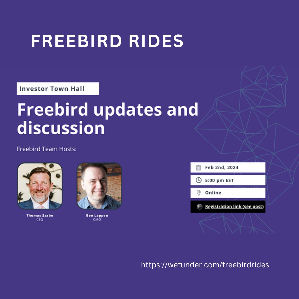 𝐔𝐏𝐃𝐀𝐓𝐄: 𝐅𝐑𝐄𝐄𝐁𝐈𝐑𝐃 𝐑𝐈𝐃𝐄𝐒 wefunder.com/freebirdrides 🚘🚕🚗🚘🚕🚗🚘🚕🚗 𝐂𝐚𝐬𝐡 𝐚𝐧𝐝 𝐑𝐞𝐰𝐚𝐫𝐝𝐬 𝐅𝐨𝐫 𝐔𝐬𝐢𝐧𝐠 𝐔𝐛𝐞𝐫 𝐚𝐧𝐝 𝐋𝐲𝐟𝐭 🌟🌟🌟 4/15/2023 $3.15M+ ($3,154,156+) 🔥🔥🔥 2,167+ Investors // 2 NEW🔥🔥🔥 🦄🦄🦄🦄🦄🔥🔥🔥 #uber #ubereats #pop