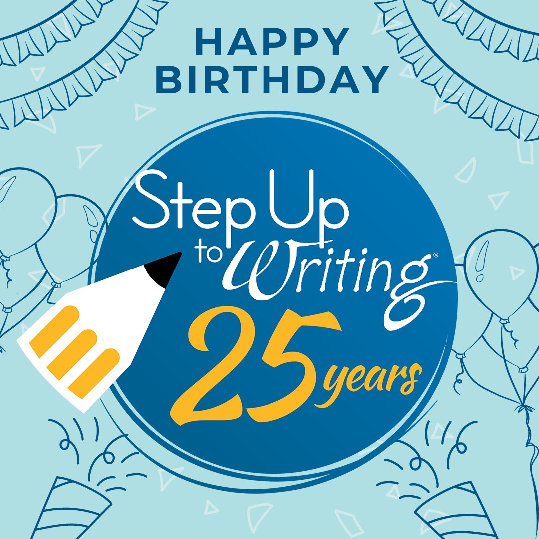 This week is all about Step Up to Writing® celebrating its 25th birthday! Step Up to Writing helps students understand each step of the writing process. To see how, download our overview brochure. bit.ly/4cTLPpM #HappyBirthday #StepUpToWriting25 #WritingSuccess