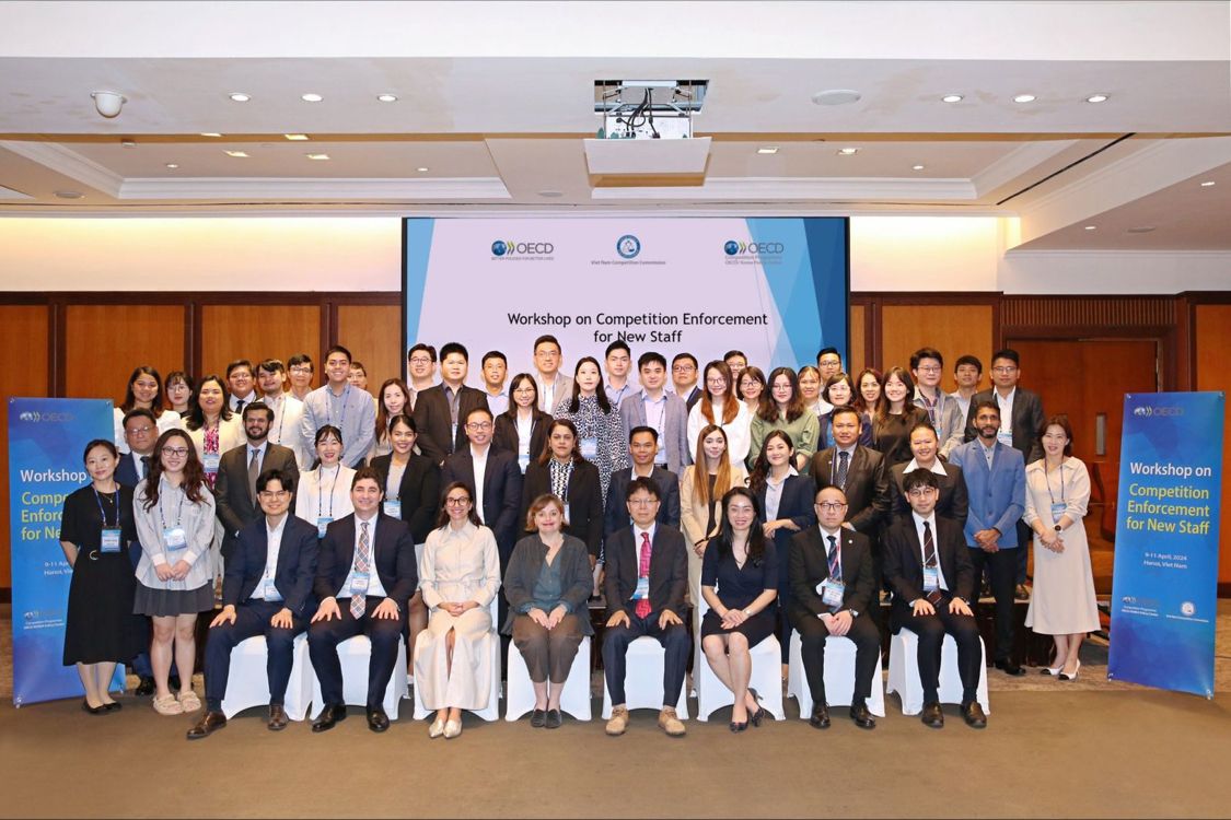 Hanoi, 9-11 April : 50+ participants from 18 jurisdictions in Asia-Pacific attended a workshop from the Korean Centre for Competition on #competitionenforcement for new staff hosted by Viet Nam's Competition Commission. More about the centre's work ➡ oe.cd/seoul-rcc