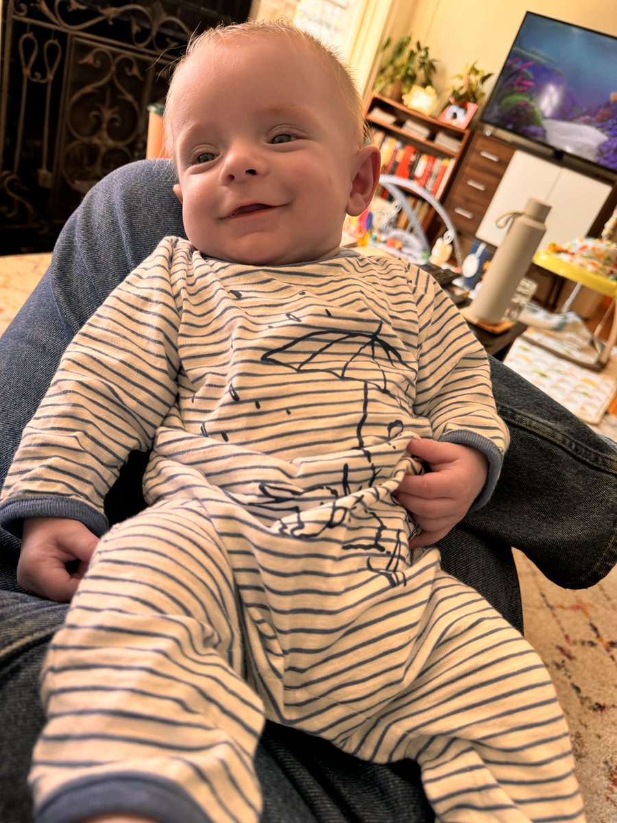 My Current View (4/15/25) William Timothy and I are discussing Tax Day. Only he is Smiling! 😉. 👨🏼‍🍼👨🏼‍🍼✌🏼❤️🙏🏼🌞