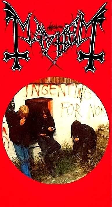 Mayhem: Manheim, Necrobutcher and Euronymous, 1986.