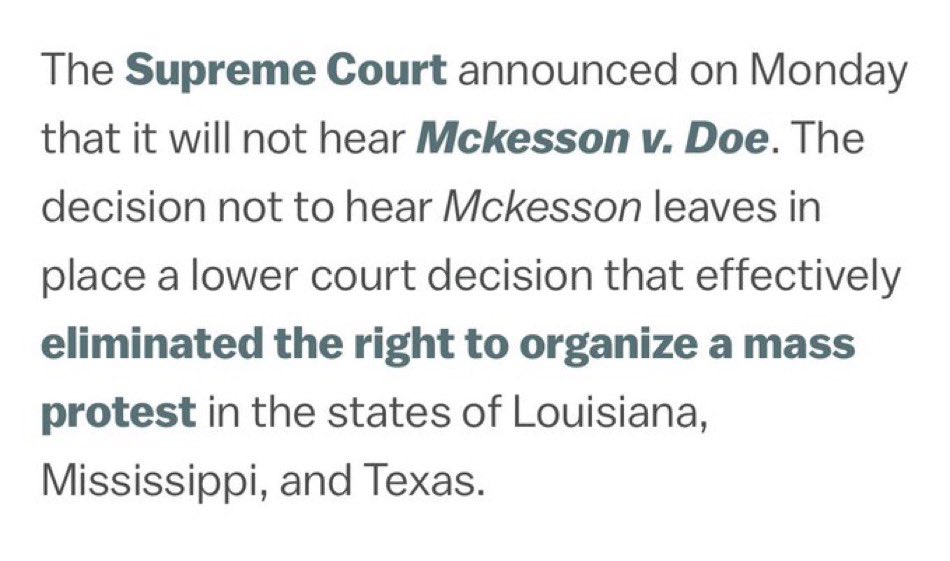 ninaturner's tweet photo. This is fascism. Plain and simple. Protest is a cornerstone of democracy.

The Supreme Court has changed in size *7 TIMES* in history. 

It must be expanded to 13 justices, one for each circuit court. https://t.co/Um67LSN4IE