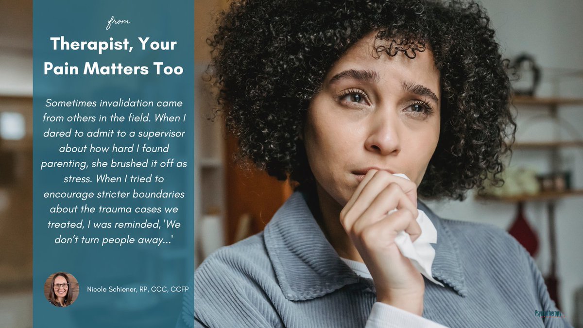 When mental health professionals compare their problems to that of their clients, they risk falling into the trappings of comparative suffering and missing the signs of #burnout. From @NicoleSchiener bit.ly/3vOxTNi #therapisttwitter #socialworktwitter