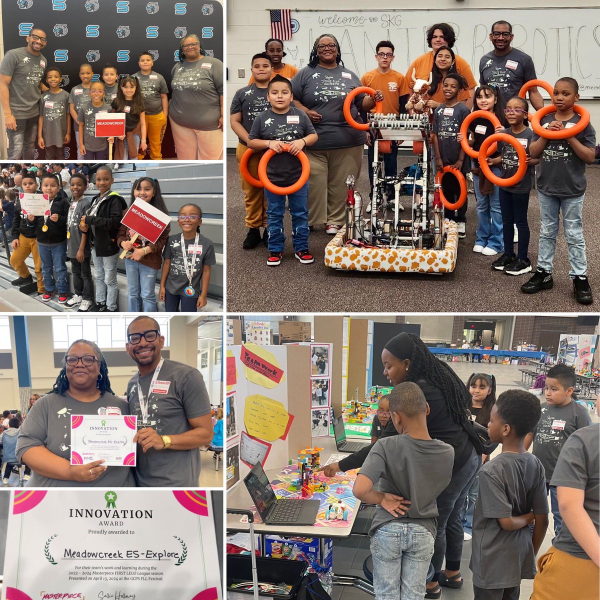 Last Saturday, our inaugural Explore Team participated in GCPS’ First Lego League Festival 2024 at Seckinger High School! They received the Innovation Award! Way to go, mustangs! 🤖