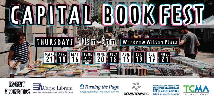 Join us for the second pop-up of Capital Book Fest this Thursday, April 18! Dive into a vast selection of gently used books, CDs, DVDs, and more. Don't miss this opportunity to explore a literary treasure trove provided by @CarpeLibrumDC and @TTPageDC: rrbitc.com/capitalbookfes…