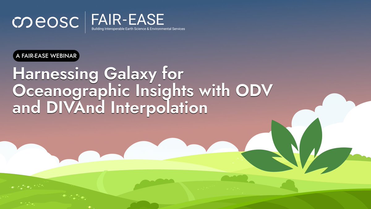 Miss our fantastic webinar on Friday? We've got you covered.

The recording is available now! Learn how to use the Galaxy Platform for Oceanographic Insights with ODV and DIVAnd Interpolation!

Watch it now 👉 tinyurl.com/njzp4ta5