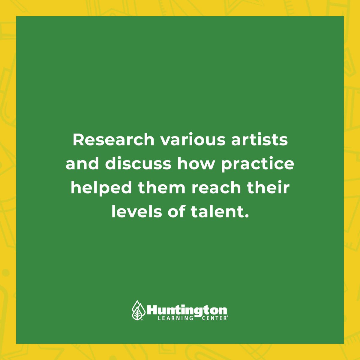 HLCSDCarmelMtn's tweet image. 🎨 Let your kiddo wave their creative flag and expose them to the art world by celebrating World Art Day!

Who is your favorite artist? Let us know.👇

#huntingtonhelps #worldartday #creativityforkids #creativeactivities