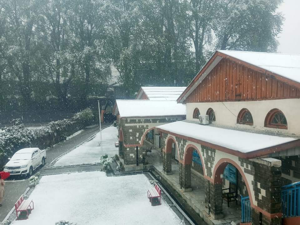 The view of Chitral Museum today after snowfall.
#KPArchaeology