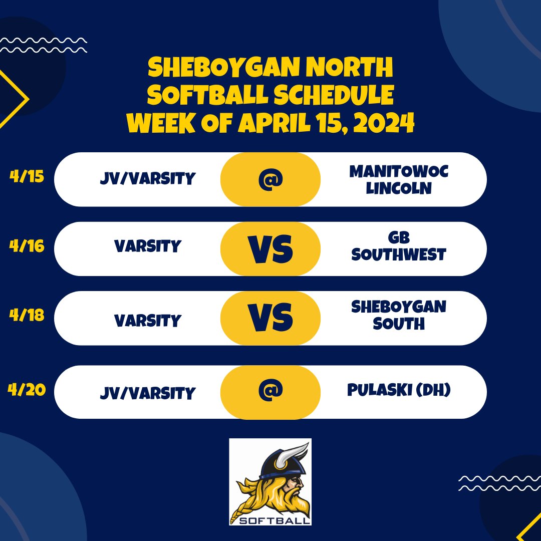 NorthHSSoftball's tweet photo. Looking forward to another great week of softball! Hope to see you out at the diamonds! https://t.co/aBROgfr2W4