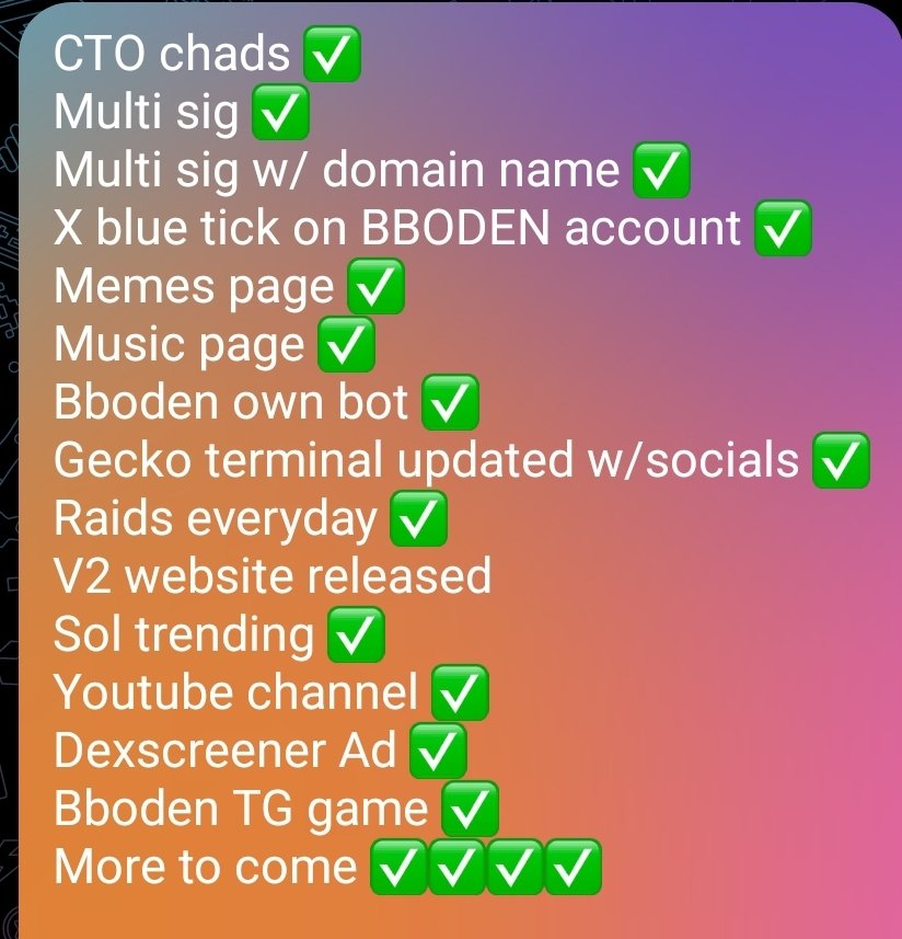 Luor32's tweet photo. @Thorshammergems @BabyBoden great narrative, CTO admin have been working non stop!
#bboden #boden #tremp #mosk https://t.co/HCKaVtbyyu