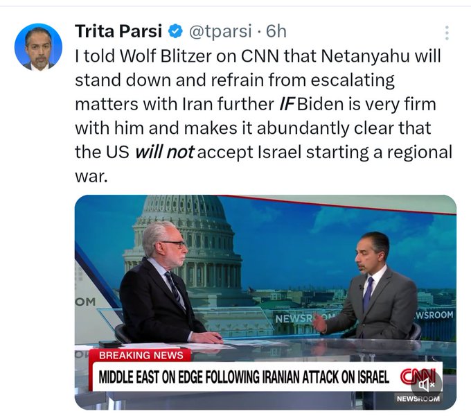 (1/2) For years, this CLOWN Parsi has been a lobbyist & shameful apologist for the Ayatollahs in Iran. He has been constantly pushing for sanctions relief for his paymasters in Tehran & made false claims in the media that Israel is war-mongering...