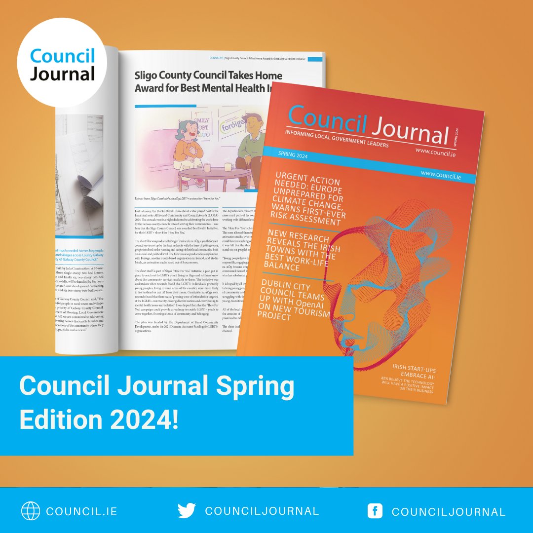 Our Council Journal Spring Edition 2024 is now available to read! Packed with the latest #news stories, it is a market leading #information, #intelligence and news #resource that reports on Local Authorities & Government in Ireland. #Council #Journal #Publication #Ireland
