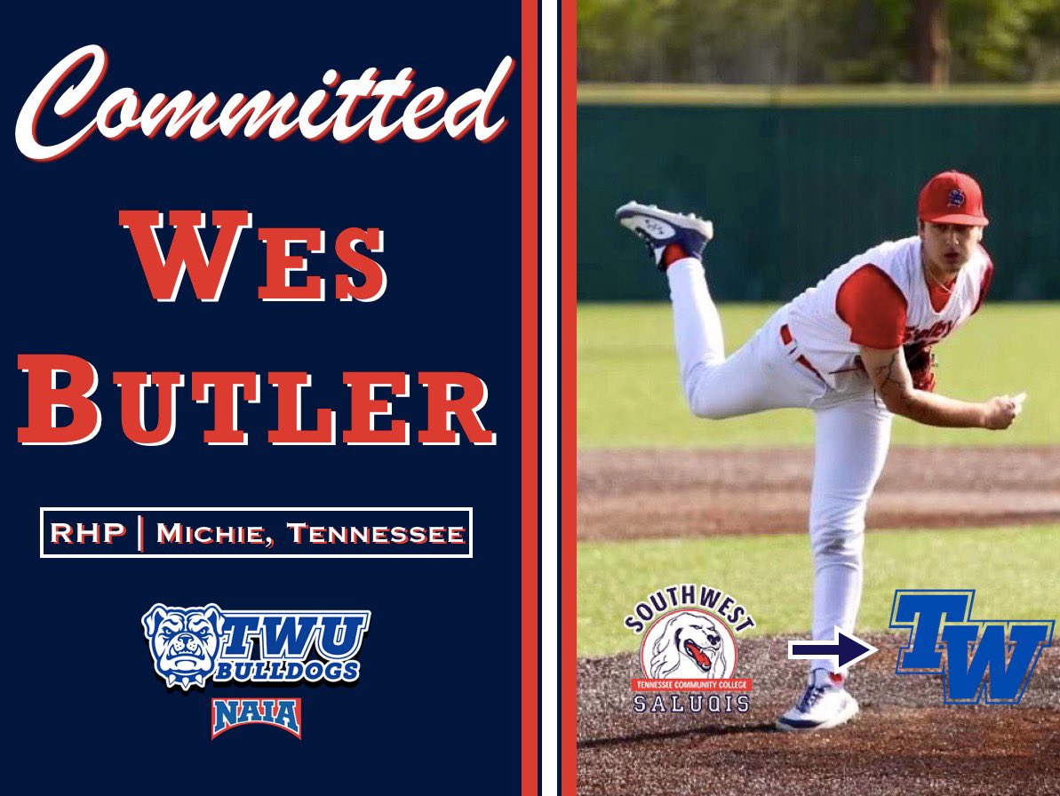 COMMITTED ✔️

Congrats to Wes Butler on his commitment to play baseball at Tennessee Wesleyan! 

<a href="/ButlerWes7/">wes butler</a> | <a href="/TWU_Baseball/">Tennessee Wesleyan Baseball</a> 

#SaluqiPride