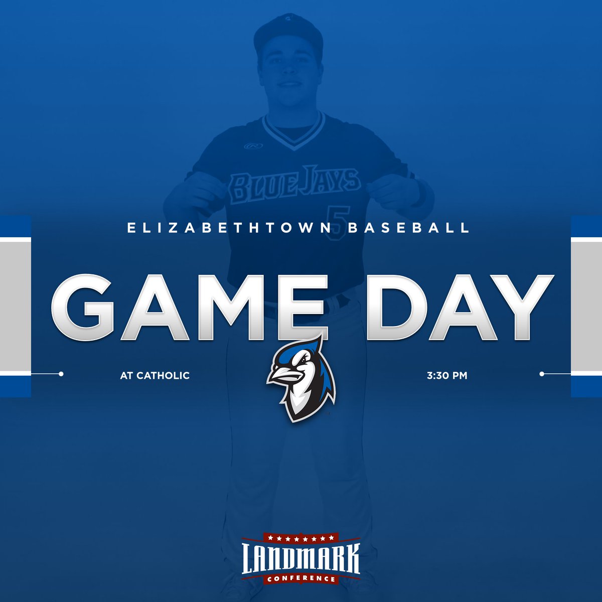 BASE | Game two of the series at Catholic!! 📍: Washington, DC ⏰: 3:30 pm 📊: tinyurl.com/4kjju2c9 🎥: flobaseball.tv/live/93750 🔛 @FloBaseball #D3baseball #LandmarkBASE #FlyWithUs