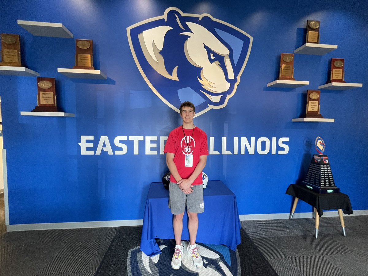 Thanks to <a href="/CoachDrewBrady/">Andrew Brady</a> for providing me the opportunity to come and check out <a href="/EIU_FB/">Eastern Illinois Football</a>! Had a great time checking out the campus and facilities! Excited to get back down there this summer.

<a href="/EIU_FB/">Eastern Illinois Football</a> || #rollpanthers|| <a href="/23adamoneill/">Coach O’Neill TurnoverD</a>