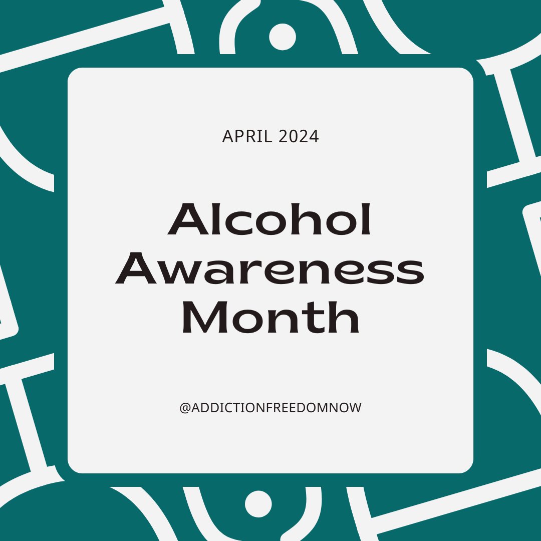 AddictFreeNow's tweet image. April is Alcohol Awareness Month. Reflect on alcohol&apos;s impact and support addiction recovery. Learn about dependency signs and early intervention. Promote open discussions and stigma-free support. #AlcoholAwareness
