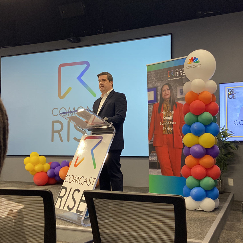 Vice President of @ComcastSouth Mike McArdle announces that #ComcastRISE, the small business grant program, returns to Atlanta this year. Learn more about how Comcast is supporting entrepreneurs and how to apply here: comca.st/3W6lE9k