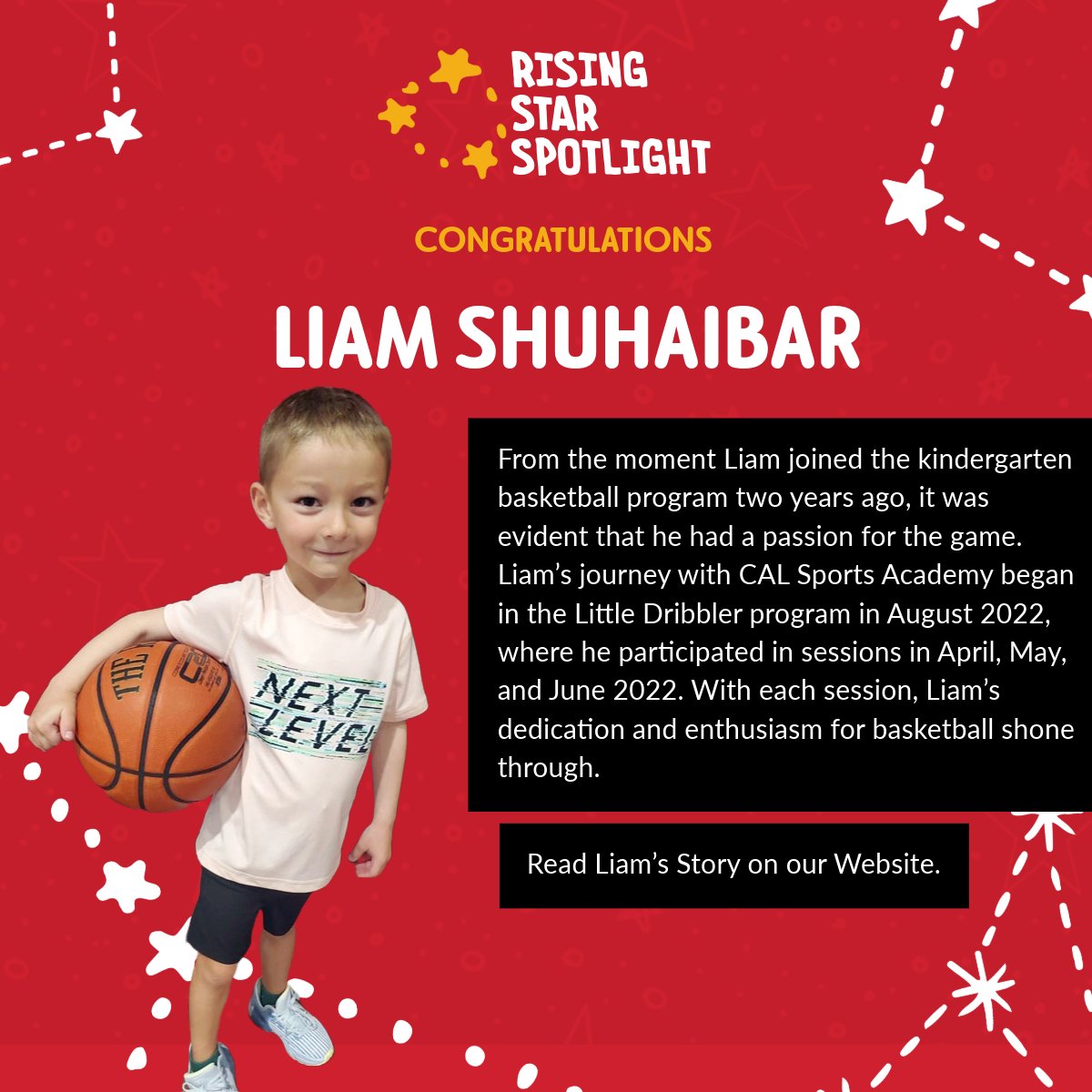 From the moment Liam joined the kindergarten basketball program two years ago, it was evident that he had a passion for the game. With each session, Liam’s dedication and enthusiasm for basketball shone through.
calsportsacademy.com/april-2024-ath…
