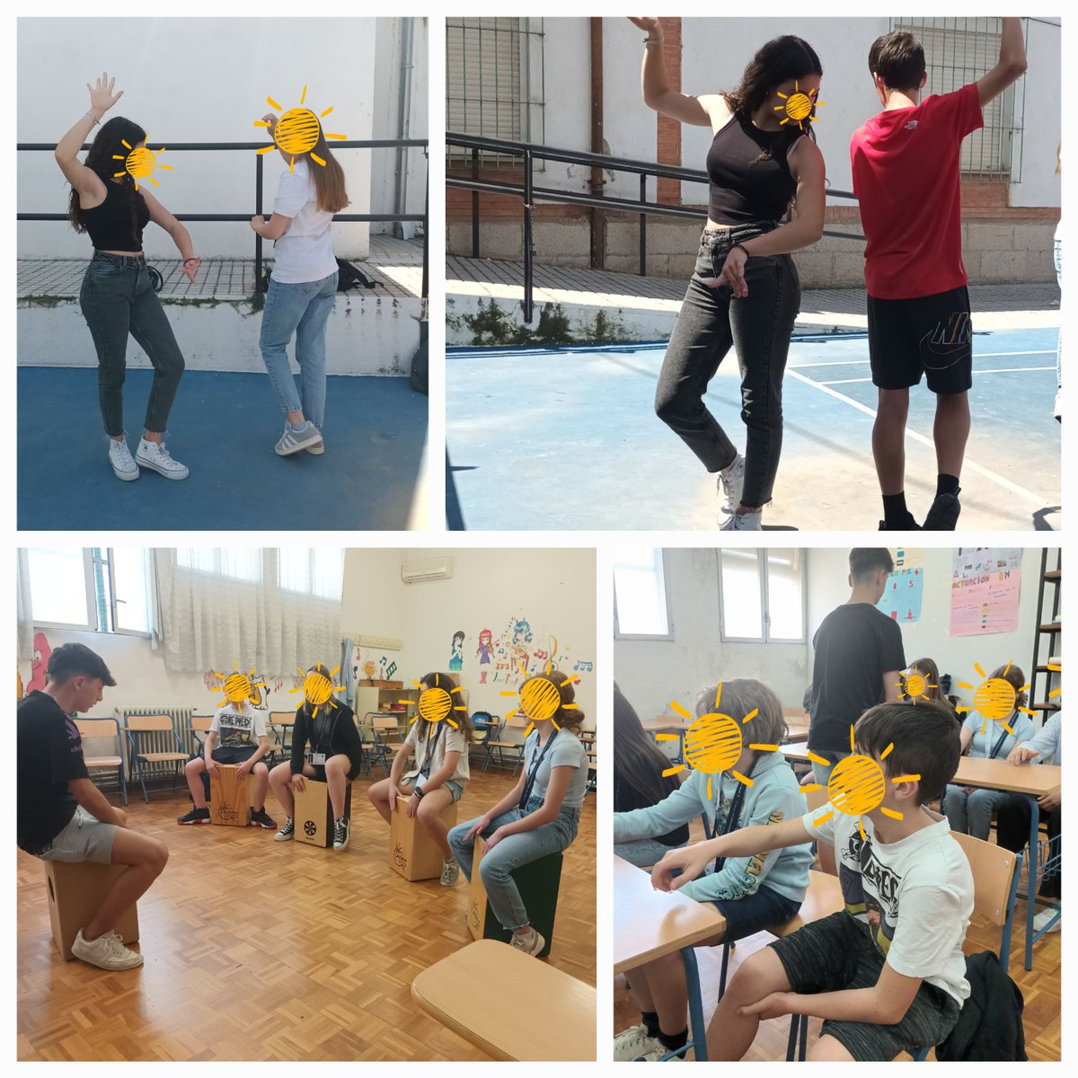 L'ouverture culturelle et linguistique par l'immersion : les élèves de <a href="/ies_scatalina/">IES Santa Catalina de Alejandría</a> de Jaén ont préparé et animé eux-mêmes des ateliers flamenco en cours d'éducation musicale! Les collegiens de <a href="/ClgRaoulDufy/">Collège Raoul Dufy</a> ont joué le jeu ! Bravo à tou.te.s ! <a href="/EUErasmusPlus/">Erasmus+</a>